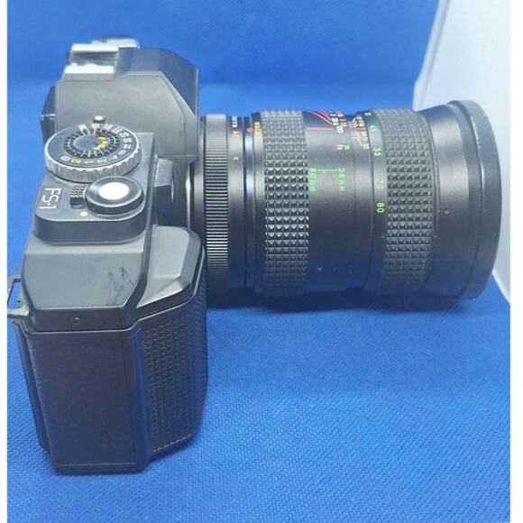 Konica FS-1 SLR 35mm film camera w/ various lenses & filters- film tested! - Picture 5 of 16